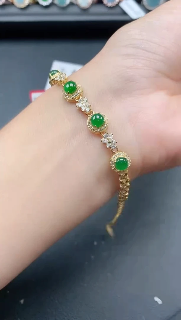 银S925镶嵌戒指翡翠1111