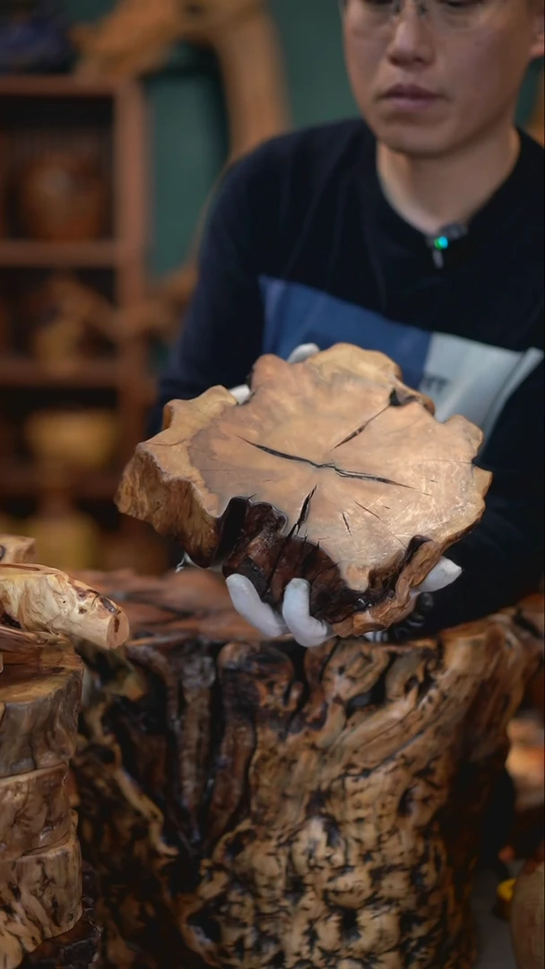 【闪购商品】枣木雷击枣木底座