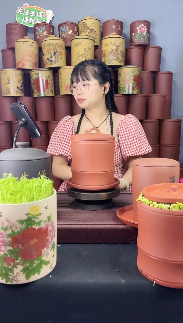 中号 红泥竹节款+紫砂托盘