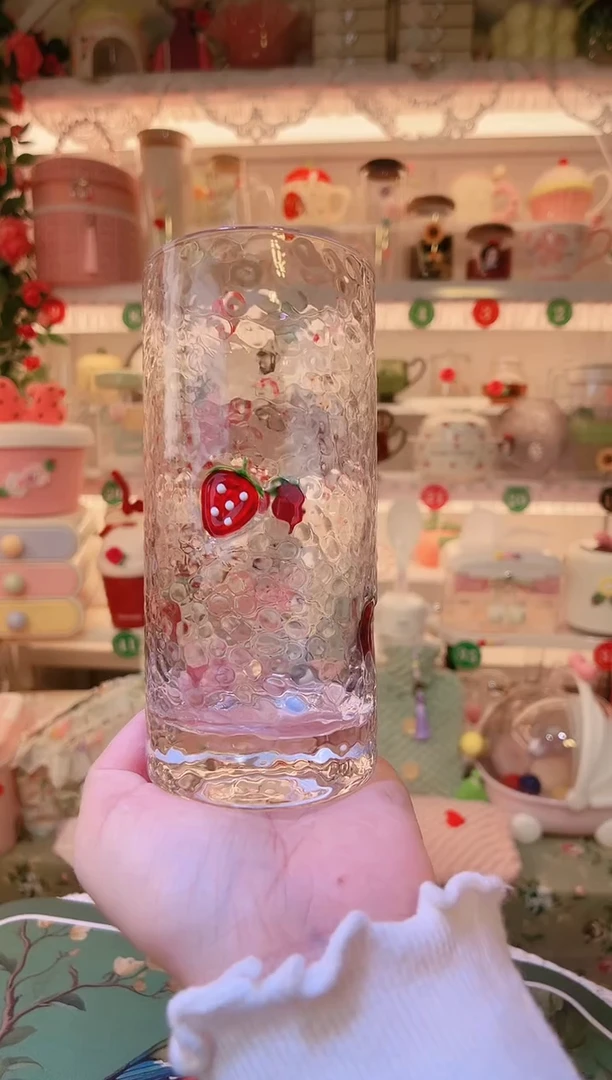 草莓直饮杯——手工制作品质好！