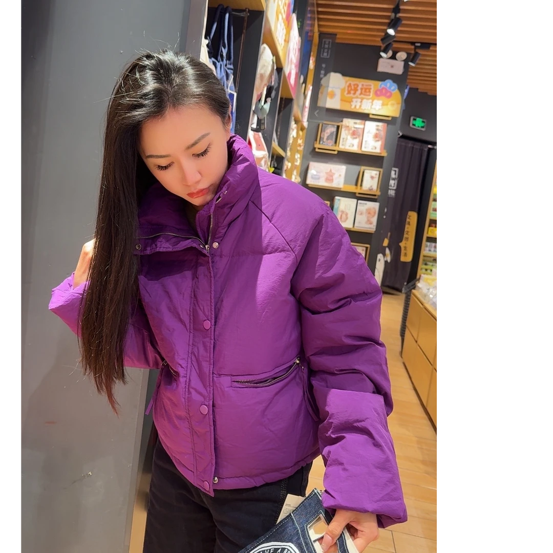 【菲菲专属】浪漫紫色简约时尚羽绒服