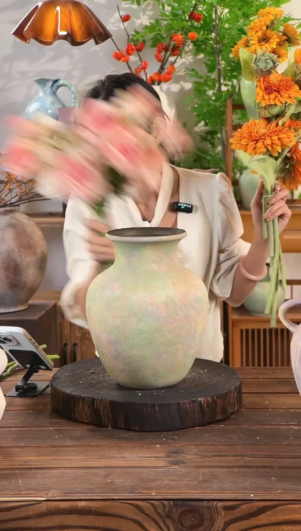 苔点绿-胖肚瓶大号