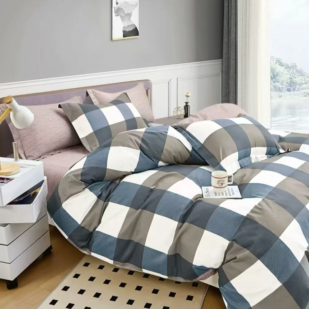 【A+类斜纹水洗棉四件套】新疆发货保暖床上轻奢款清新亲肤宿舍家用