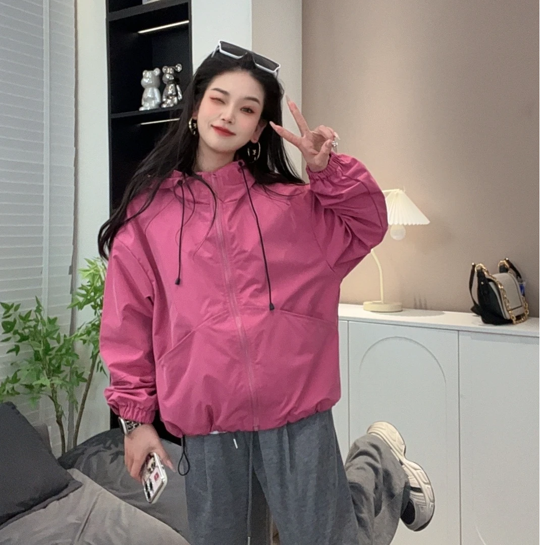 2春季新款时尚百搭休闲薄冲锋衣外套QK1008