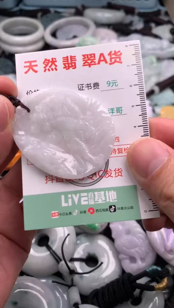 翡翠未镶嵌吊坠(不含链)1