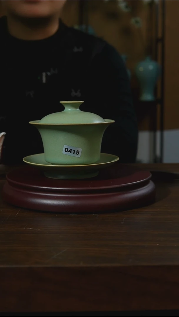 杯子瓷▪*泽415马蹄盖碗