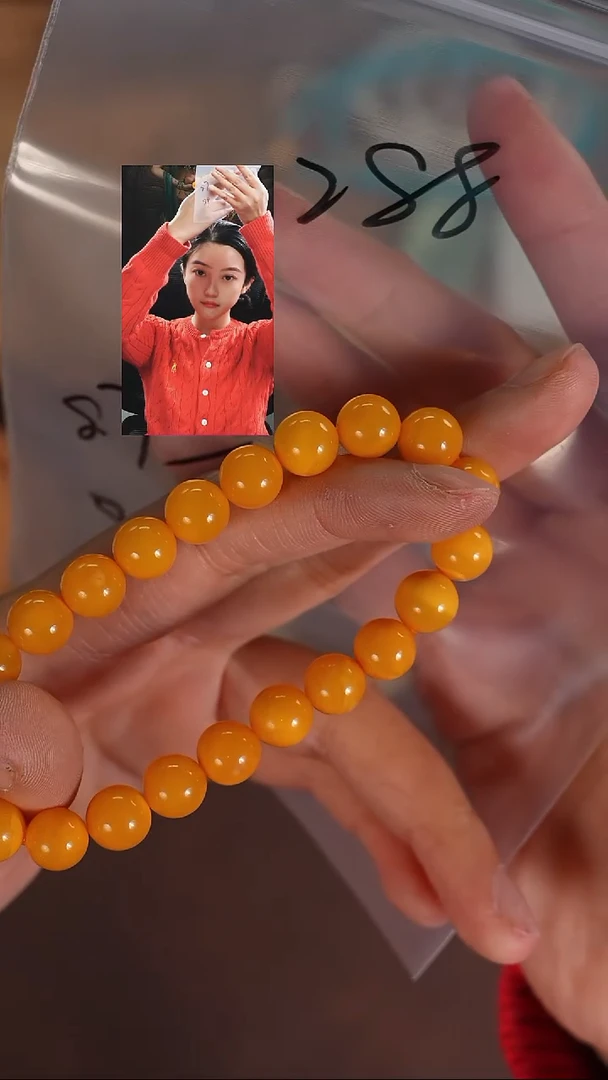 手串蜜蜡未镶嵌牧*七若雨臣品质回血