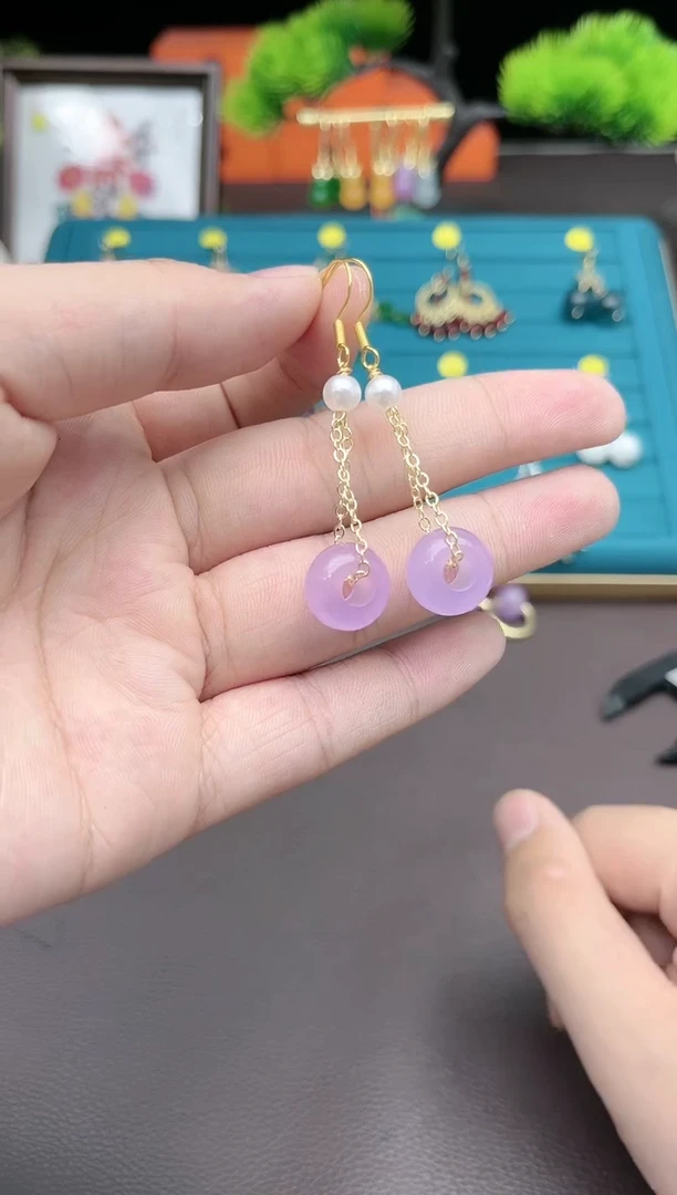 【闪购商品】玛瑙/玉髓耳钉银S925镶嵌715000