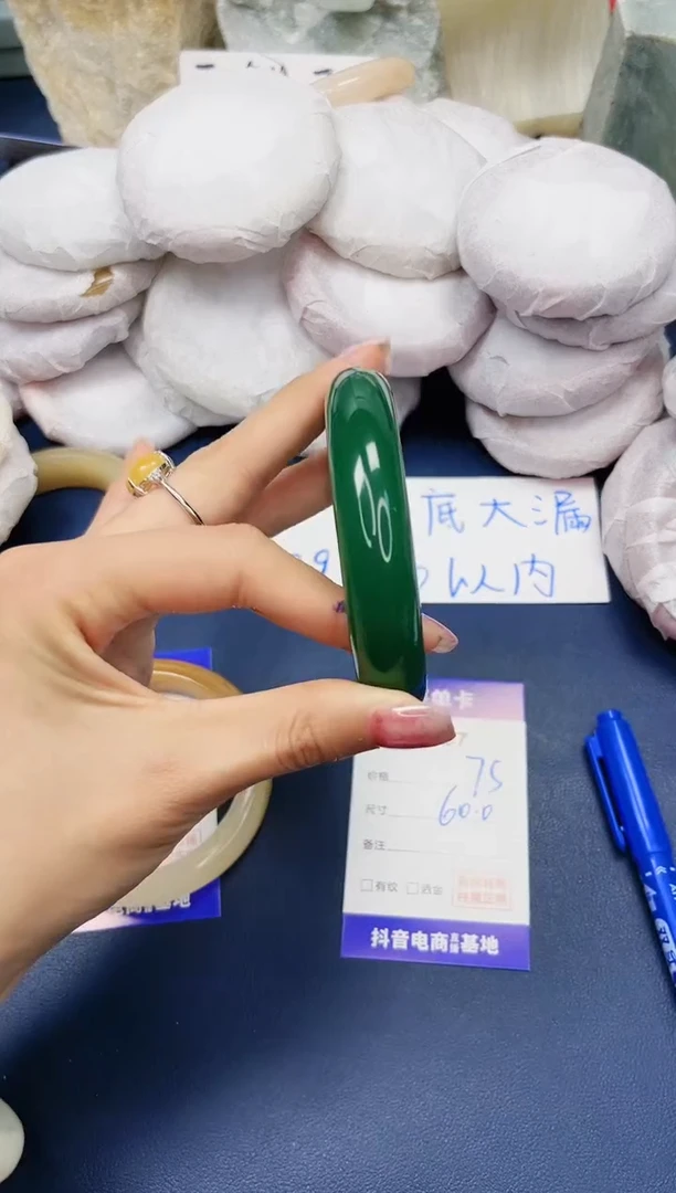 【闪购商品】石英质玉手镯未镶嵌457-东陵玉-圈口60