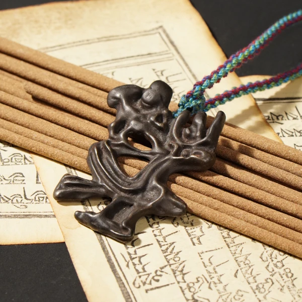 清代吉祥鸟金刚手吊坠/LBTGW2050/古玩老串/律宝堂