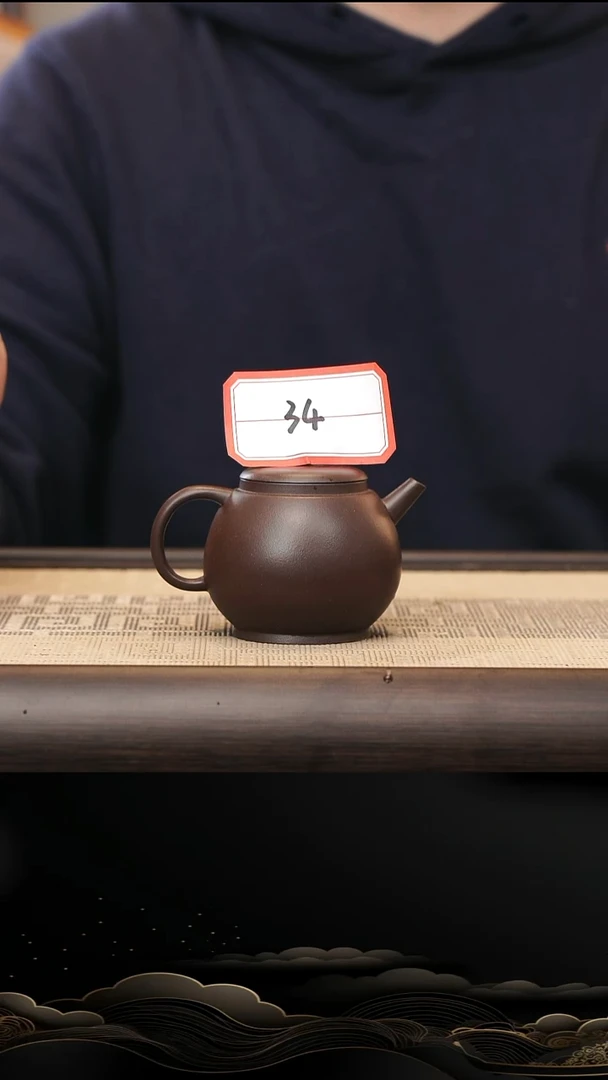 茶壶紫砂34号明式龙蛋壶