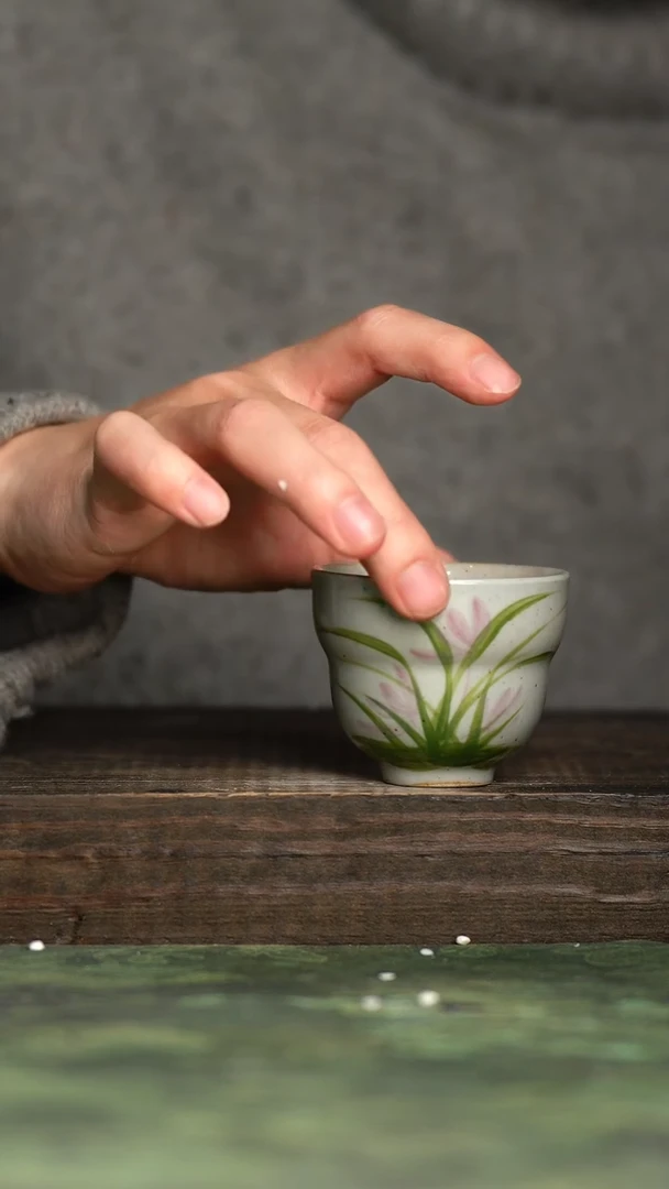 【闪购商品】杯青诗手工手绘瓷器