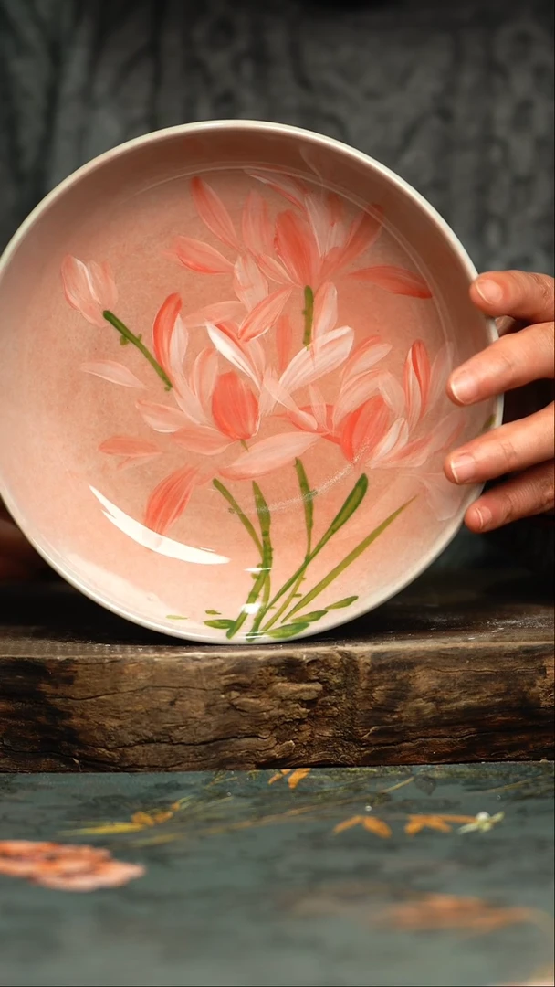 【闪购商品】杯釉下彩手工手绘同款陶器