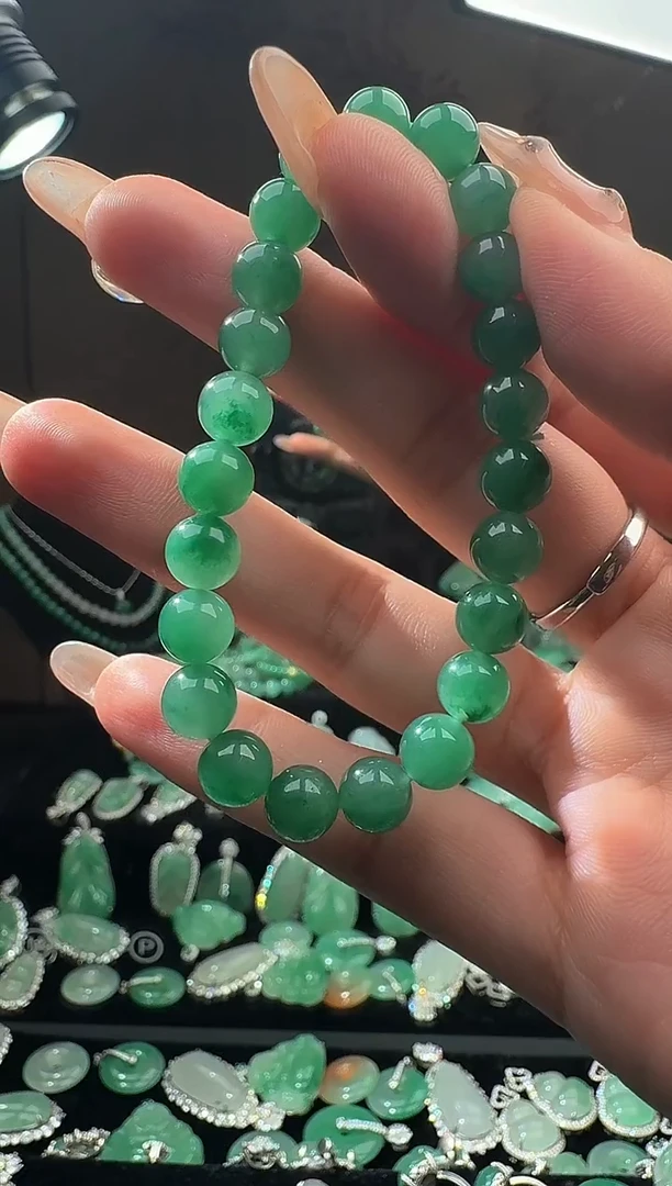 未镶嵌手链石英质玉珠串