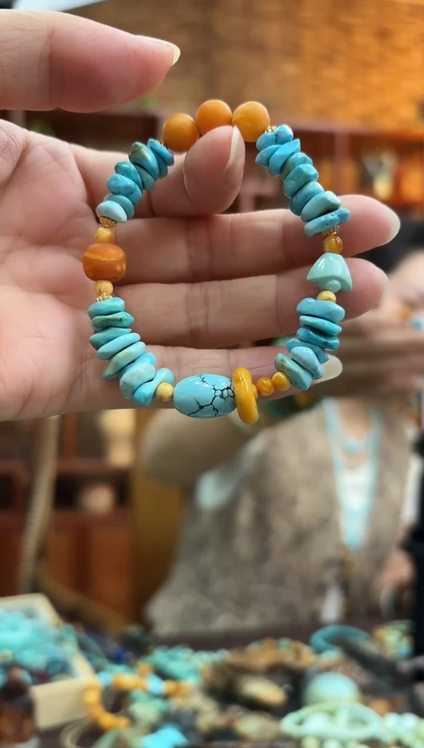 未镶嵌绿松石手串手串