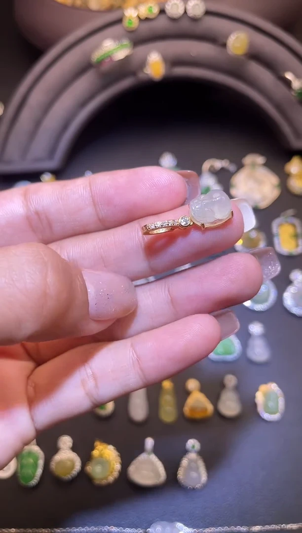 吊坠(不含链)银S925镶嵌翡翠1