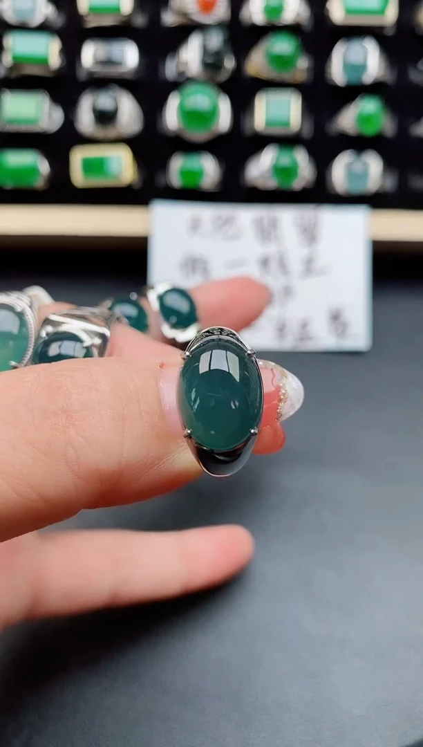 【闪购商品】翡翠戒指银S925镶嵌121212