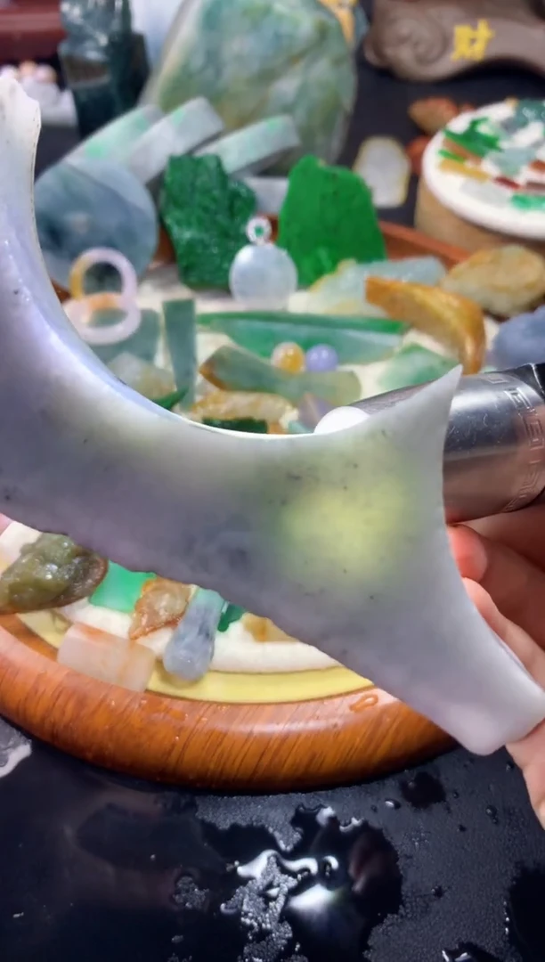 颈饰未镶嵌翡翠078天然翡翠