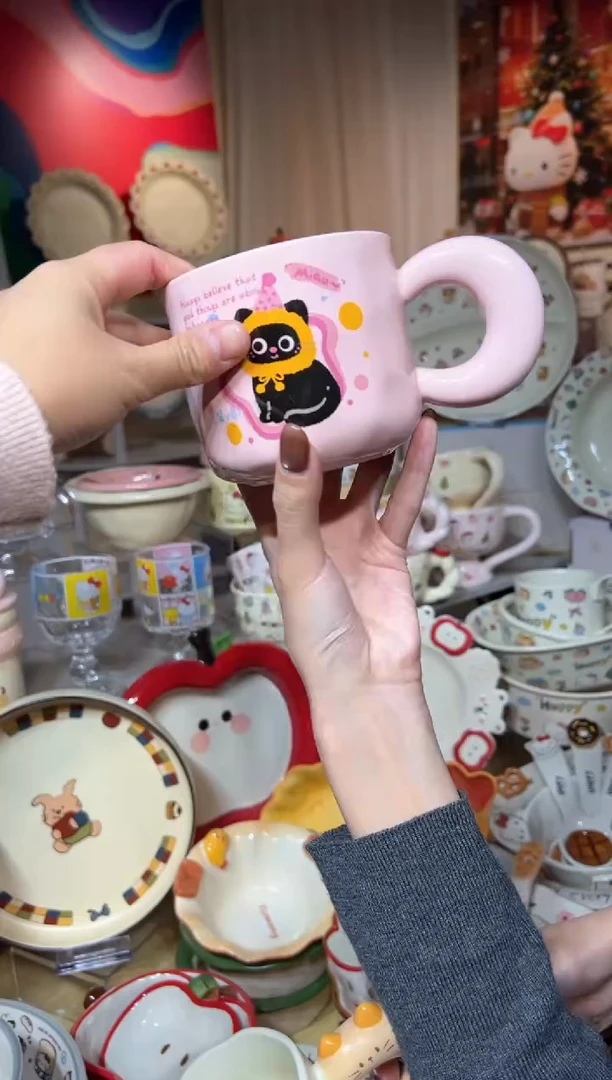 瓷可爱餐具发图片款