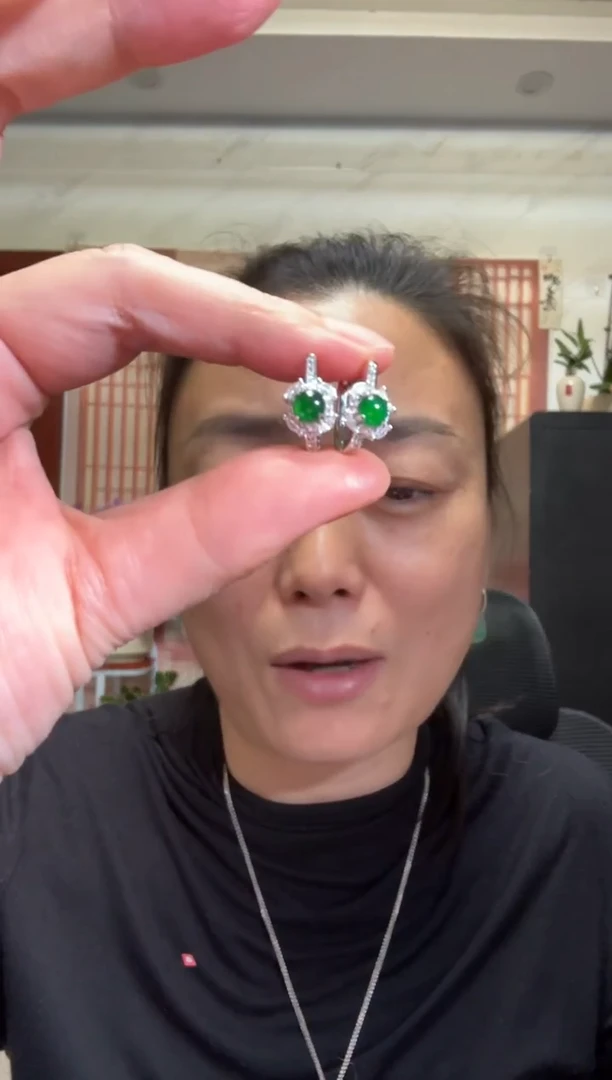 颈饰银S925镶嵌翡翠00005985