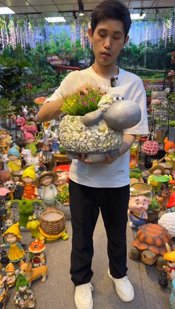 无花朵花园庭院摆件&00&