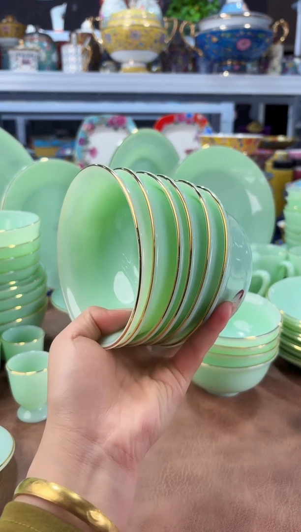 玉瓷4.5英寸饭碗6个