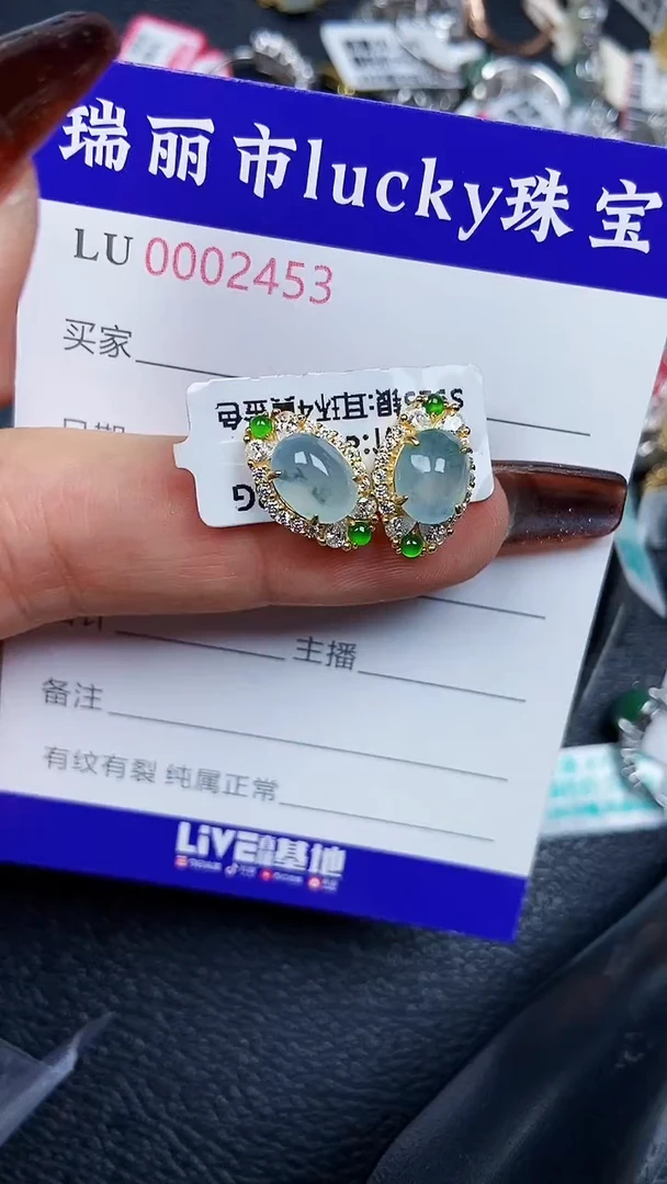 颈饰银S925镶嵌翡翠2453