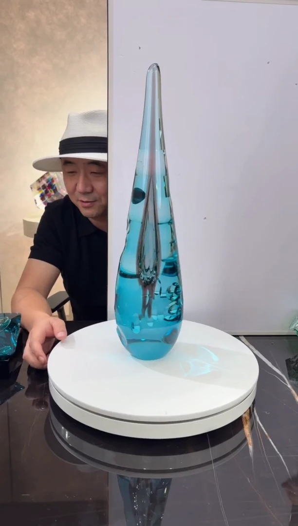 摆件宝石蓝光之塔小号