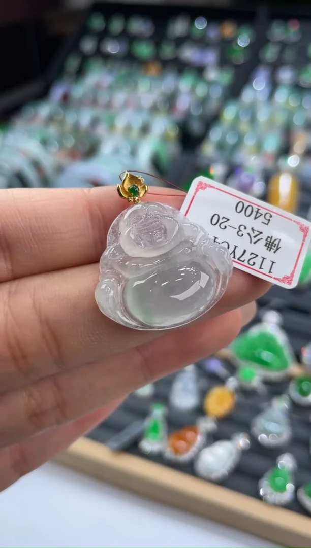 18K金镶嵌挂件翡翠1127YC44