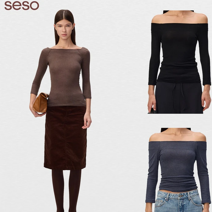 sesoseso丨基础款精梳棉两穿针织T恤 定制色调彰显品质休闲百搭