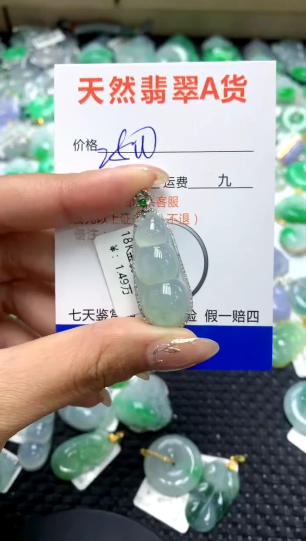 【闪购商品】翡翠颈饰18K金镶嵌111111111