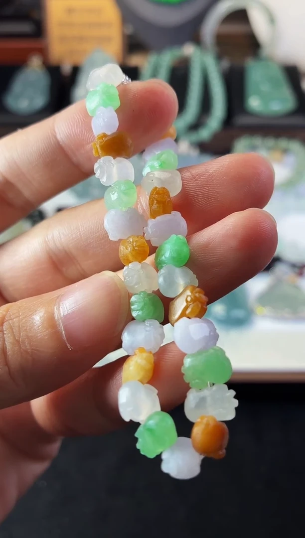 未镶嵌定制翡翠小*子5044毛货不退不换