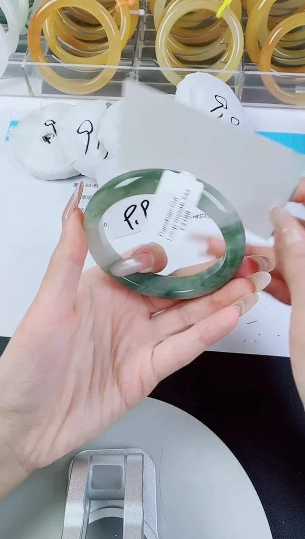 未镶嵌手镯石英质玉9--圈口54