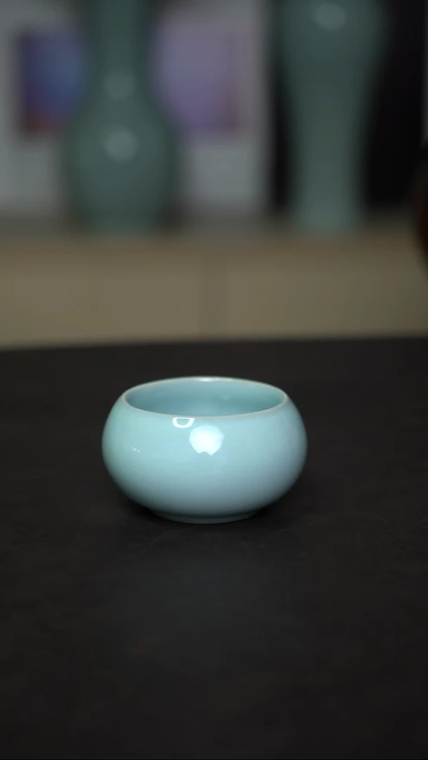杯子瓷天青禅定杯