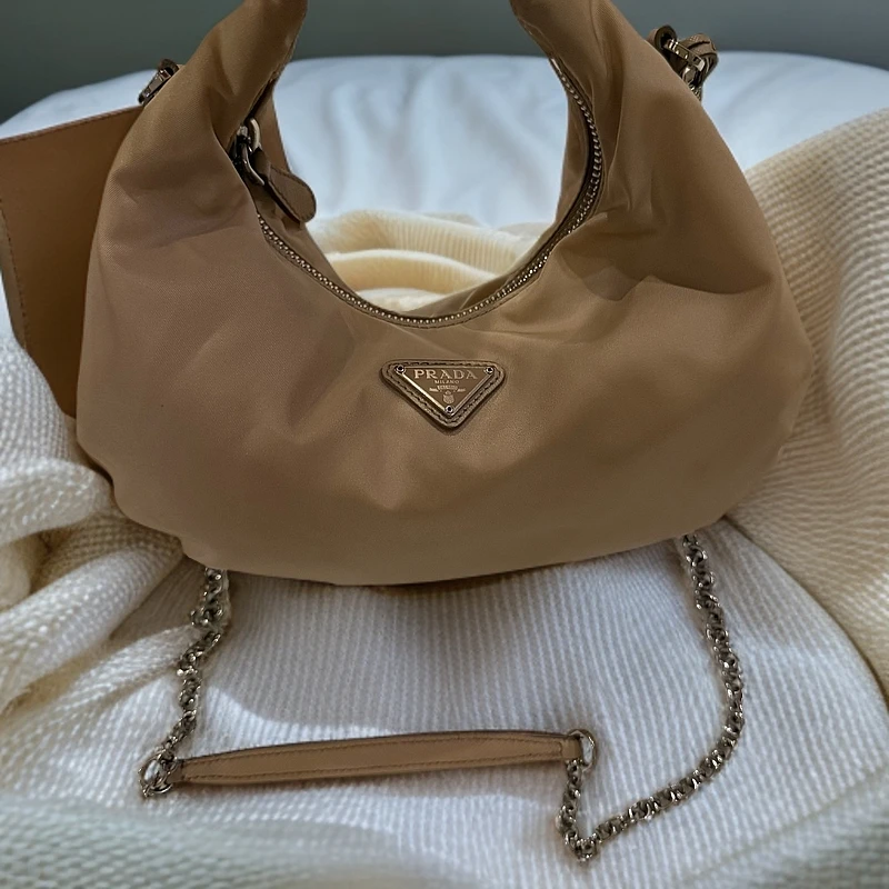 95新 Prada/普拉达 棕色腋下包 1219 2482