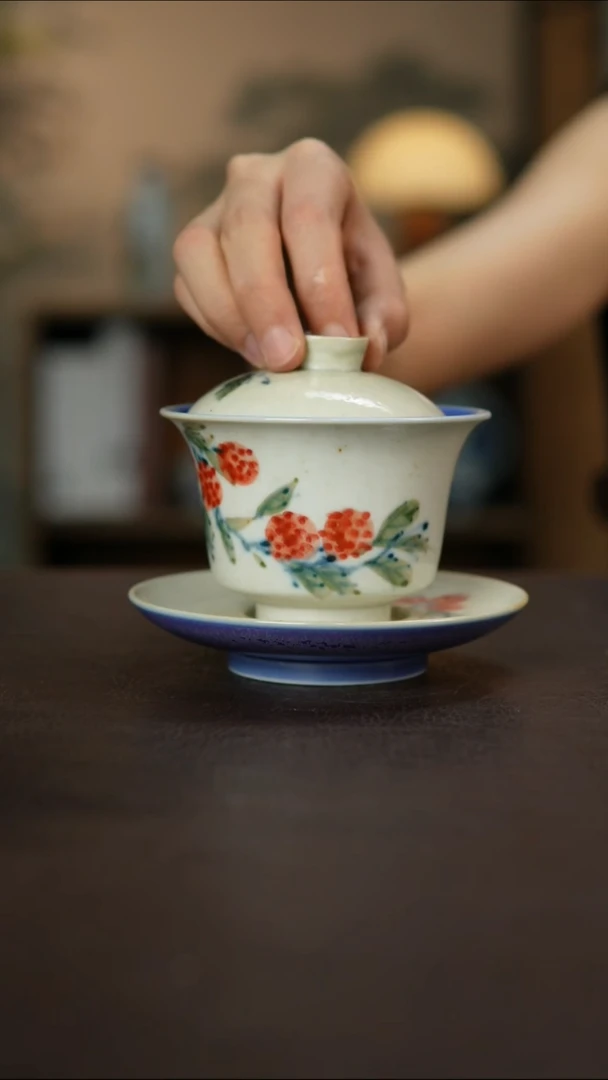 杯景德镇陶瓷杯碗柴烧多人