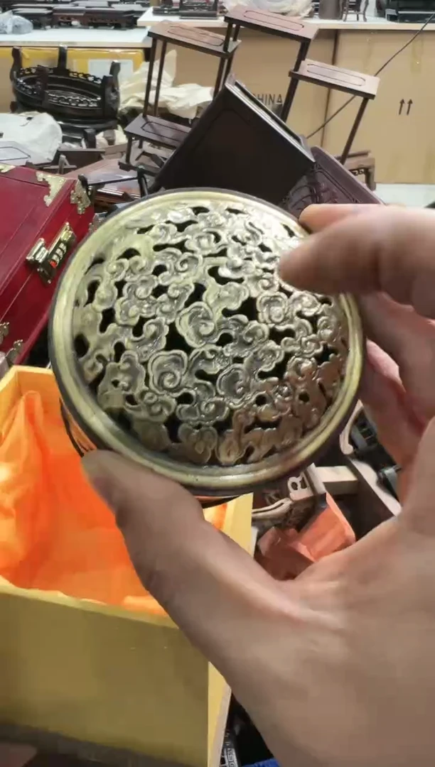 【闪购商品】木346瑕疵底座花架摆件处理