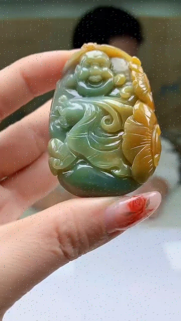 【闪购商品】定制翡翠未镶嵌4917ty-毛货挂件18