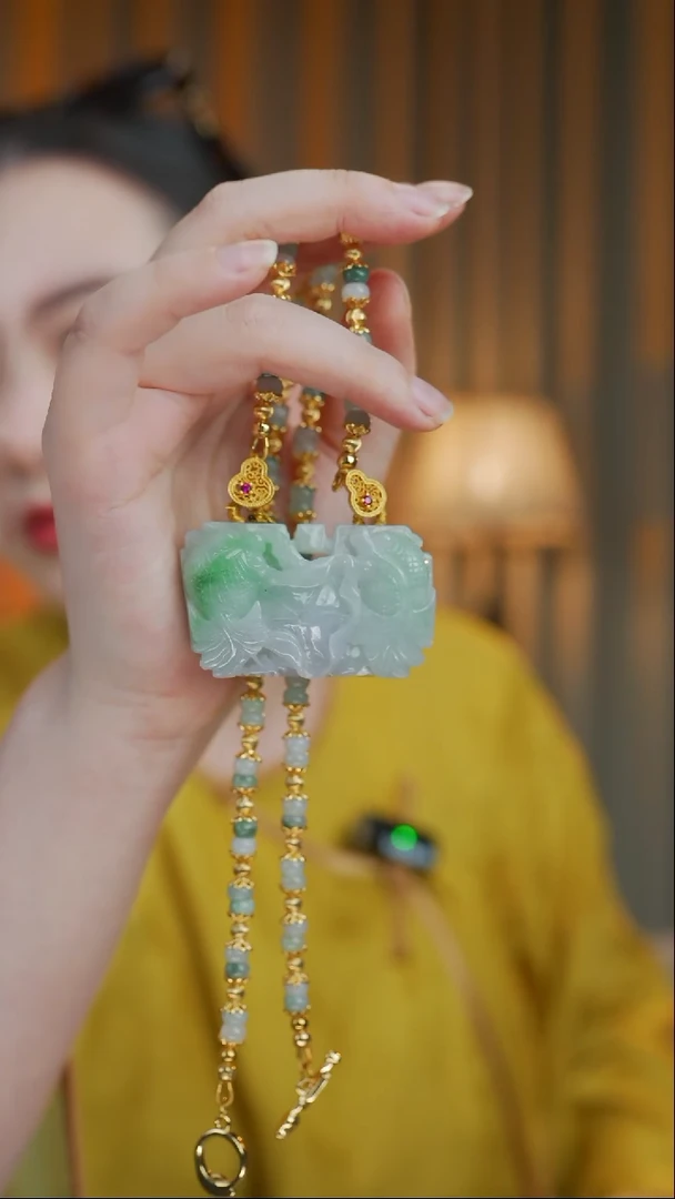 翡翠未镶嵌颈饰翡翠手串项链