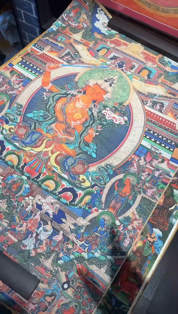 装裱画16173 文殊