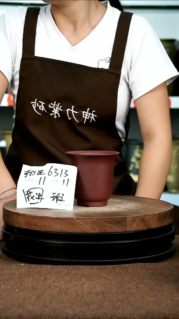 紫砂花盆花卉园艺6313