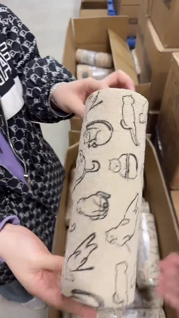 瓷片黑色瑜伽猫周抛手撕抹布