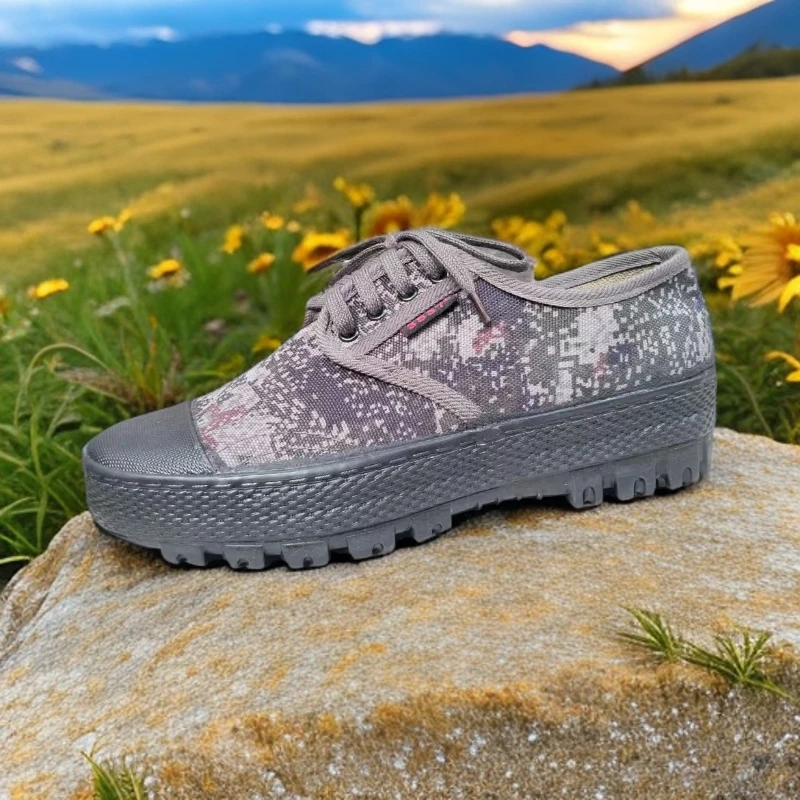 迷彩胶鞋透气防滑3537正品解放鞋解放鞋工地耐磨劳保鞋贵州迷彩鞋