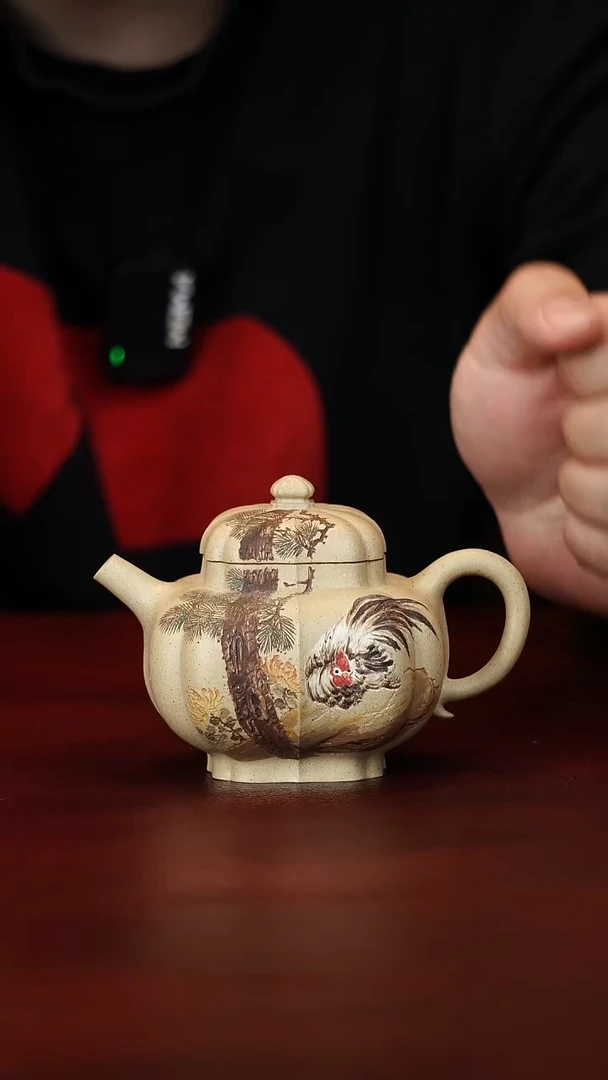 茶壶紫砂原矿高端紫砂--四方筋纹器