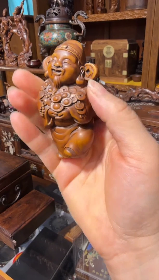 木黄杨木财神68.888888888888