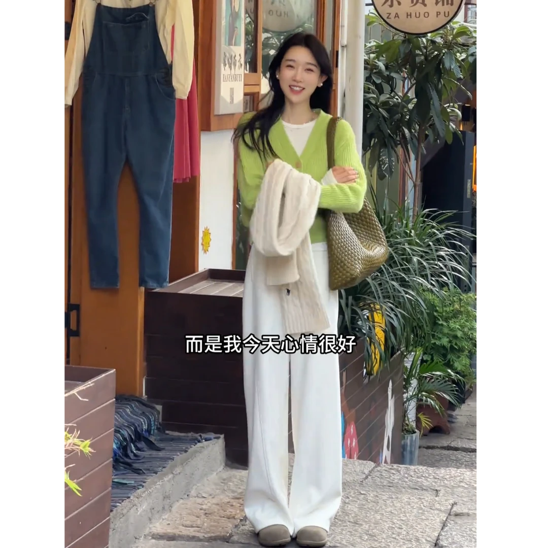 2025秋季新款时尚气质慵懒风休闲宽松百搭上衣裤子两件套