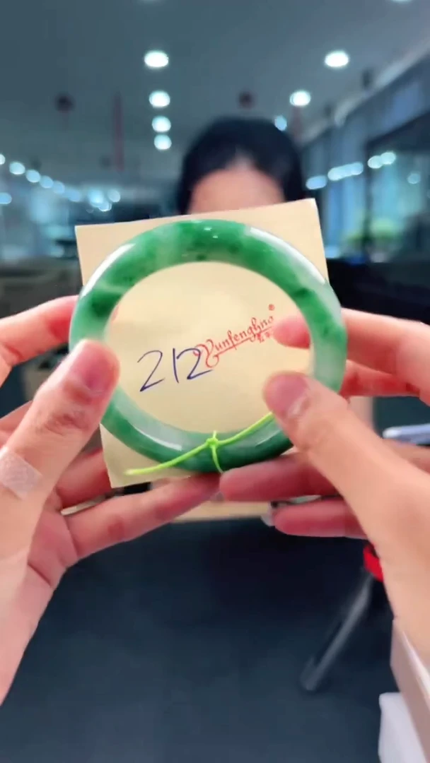未镶嵌手镯石英质玉（非洲翠）天然非洲翠手镯未镶嵌212