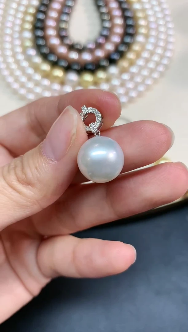 【闪购商品】海水珍珠吊坠（不含链）18K金镶嵌A160|8800