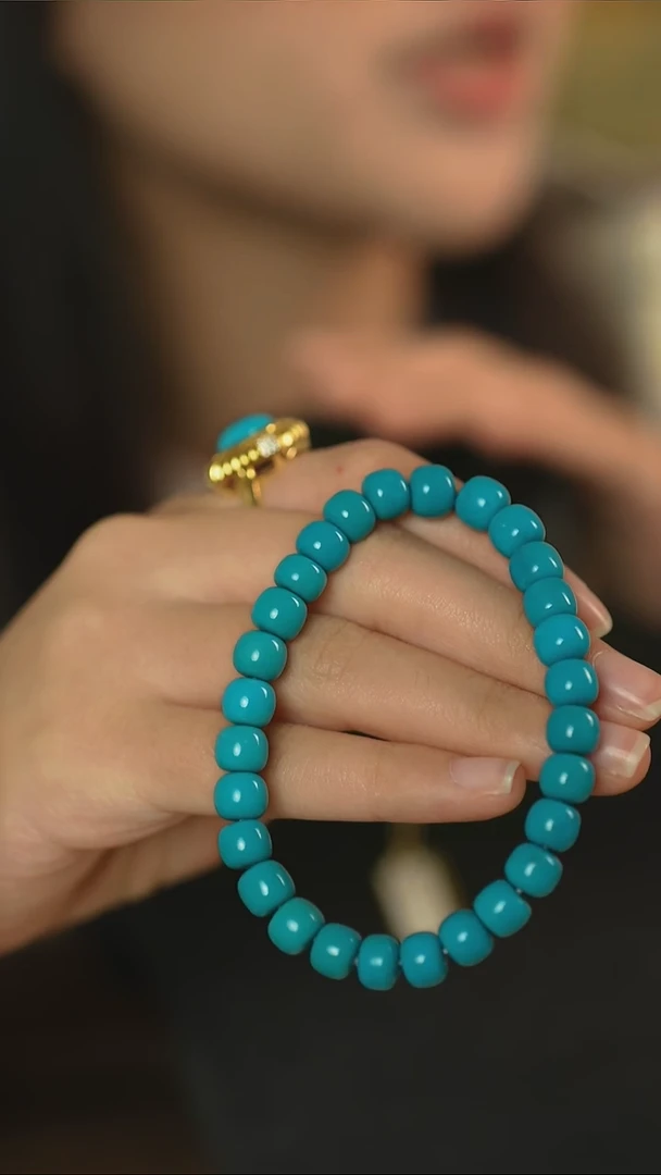 未镶嵌绿松石手串多样性发一