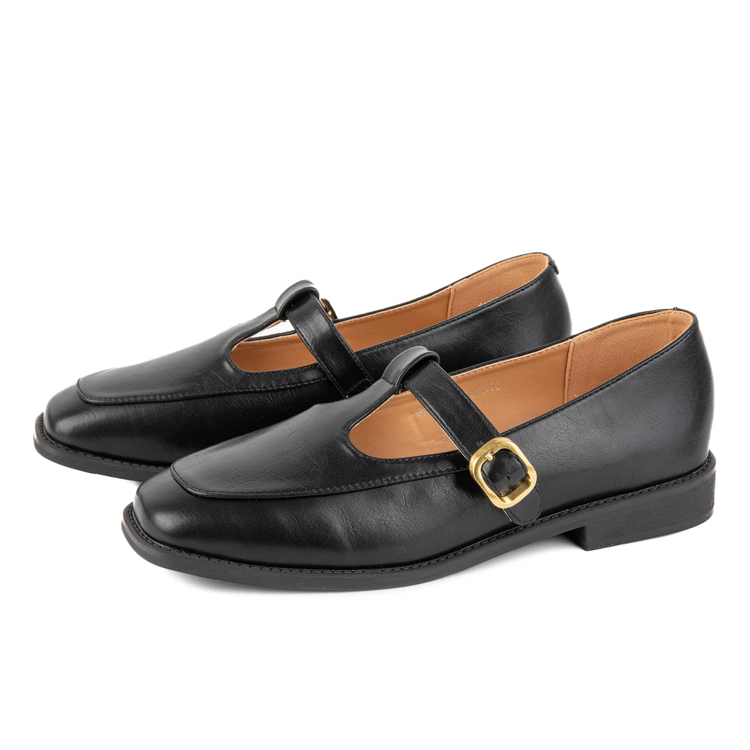 【杨杨粉丝专属】 新款时尚复古平跟休闲百搭小单鞋6636-03